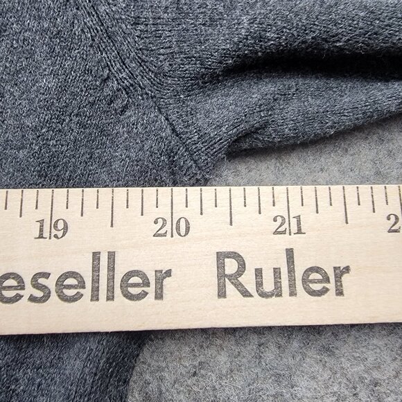 Eddie Bauer Cardigan Sweater Women’s Medium Gray  Cotton Cashmere - Picture 7 of 8